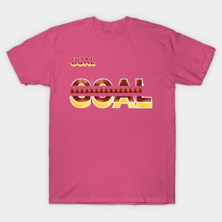 GOAL beautyful text art design. T-Shirt